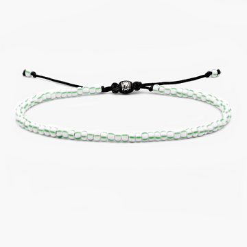 2mm Glass Beads Adjustable Bracelet (Green)-Bracelet-Kompsós