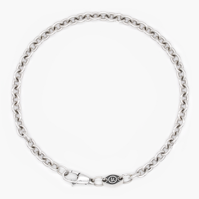4mm Sterling Silver "Indira" Chain Bracelet-Jewelry-Kompsós