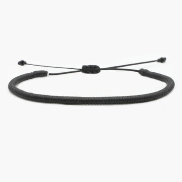 Braided Cape Town Bracelet (Black)-Bracelet-Kompsós