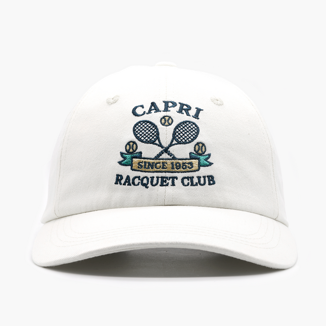 Capri Racquet Club Souvenir Daddy Cap (Off-White)-Cap-Kompsós