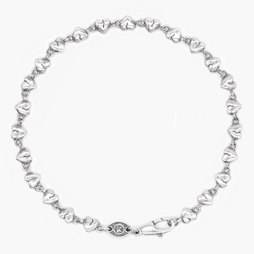 Heartbreak Sterling Silver Chain Bracelet-Kompsós