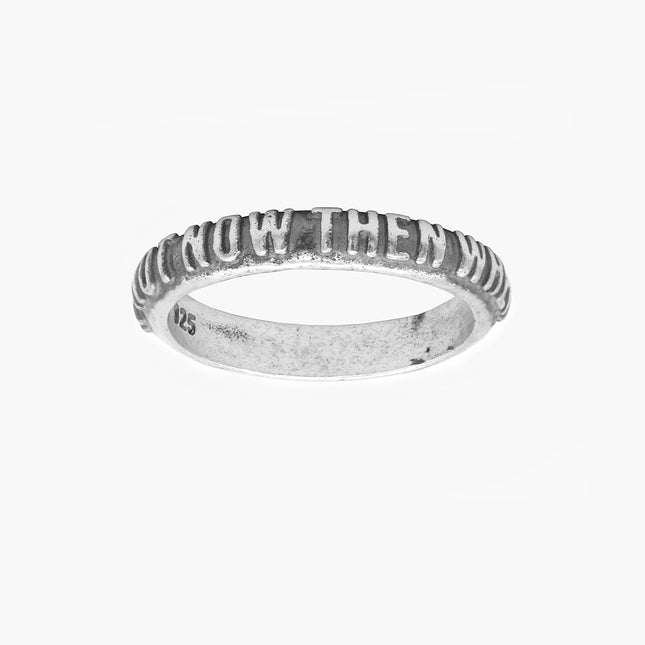 If Not Now Then When Sterling Silver Ring Band-Ring-Kompsós