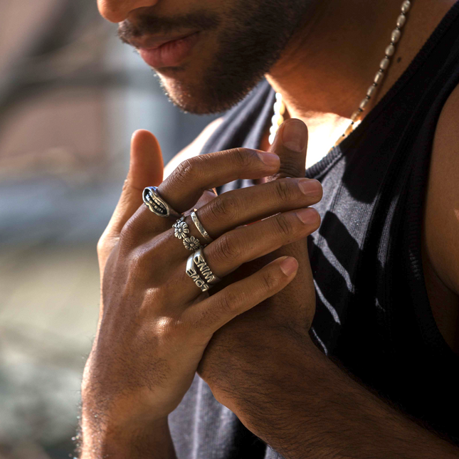 Love Wins Double Sterling Silver Ring-Ring-Kompsós