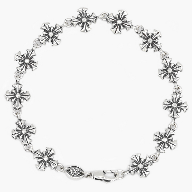 Maxi Patonce Cross Sterling Silver Chain Bracelet-Kompsós