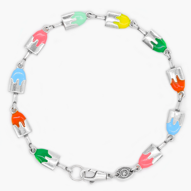 Melting Lollipops Sterling Silver Bracelet-Bracelet-Kompsós