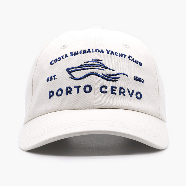 Porto Cervo Yacht Club Souvenir Daddy Cap (Off-White)-Cap-Kompsós
