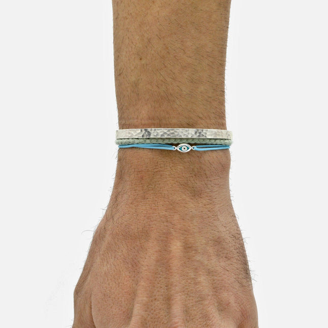 Rope "Mati" Bracelet (Santorini Blue)-Jewelry-Kompsós
