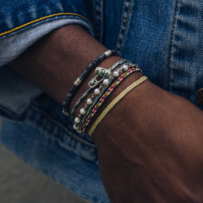 Sailing Cable "Plata" Bracelet (Multicolors)-Bracelet-Kompsós