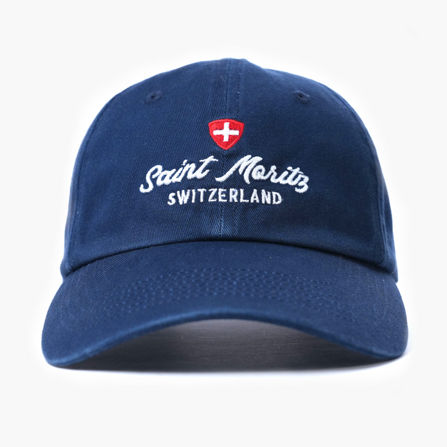 Saint Moritz Souvenir Daddy Cap (Navy Blue)-Cap-Kompsós