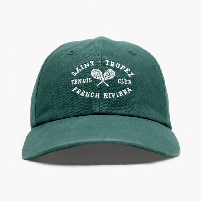 Saint Tropez Tennis Club Souvenir Daddy Cap (Bottle Green)-Cap-Kompsós