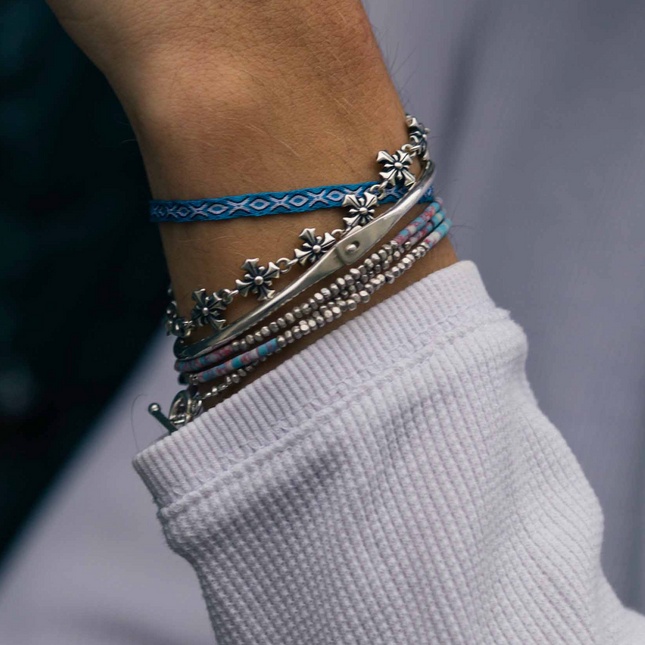Sterling Silver Lockup Bangle-Kompsós