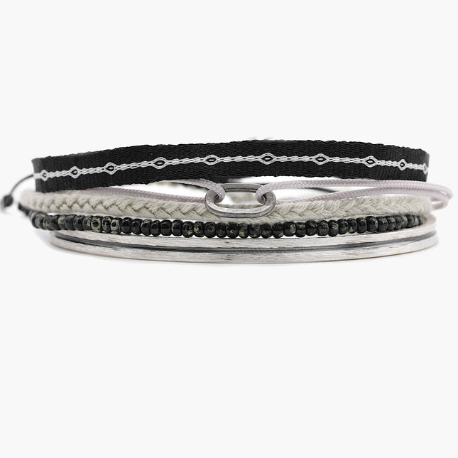 The Monochrome Stack-Bracelet-Kompsós