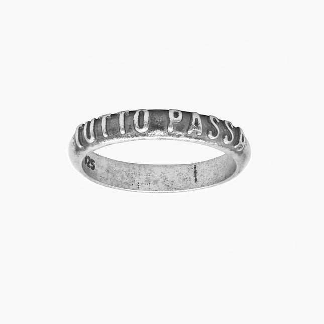 Tutto Passa Sterling Silver Ring Band-Ring-Kompsós