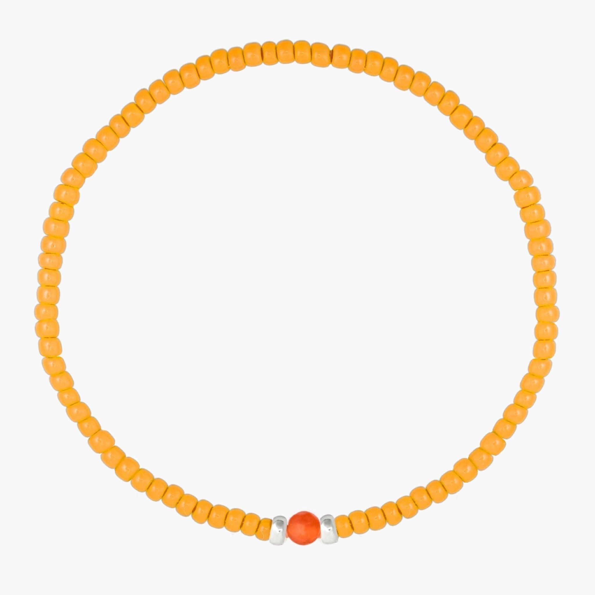 2mm Beads Dandy Bracelet (Orange) - Kompsós