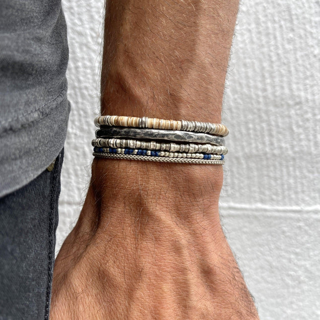 4mm " Bayu" Silver Bracelet-Kompsós