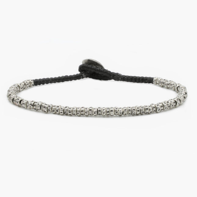 4mm Braided "Bachata" Silver Bracelet-Kompsós