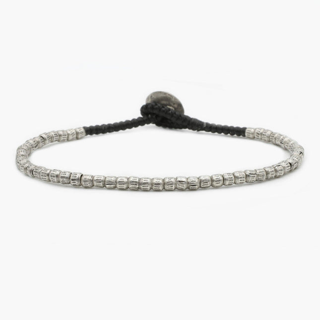 4mm Braided "Sumba" Silver Bracelet-Kompsós