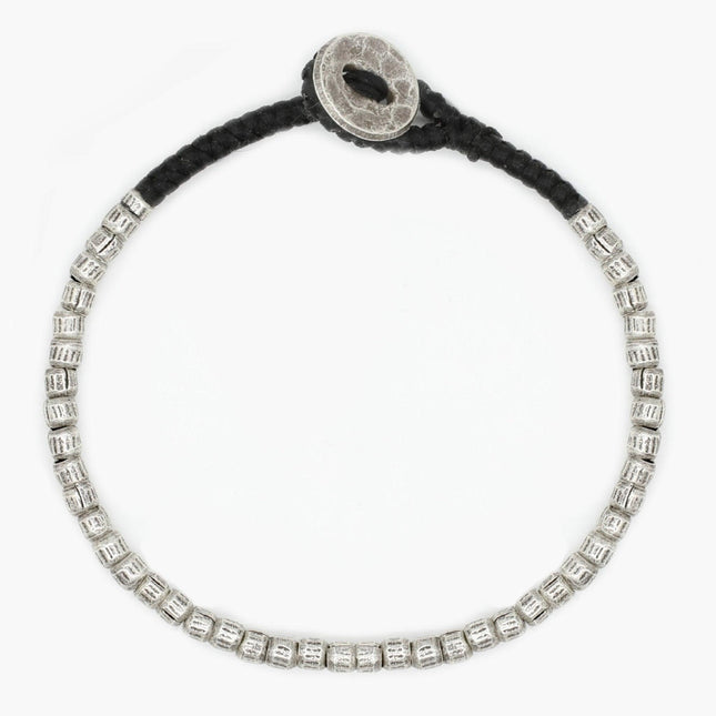 4mm Braided "Sumba" Silver Bracelet-Kompsós