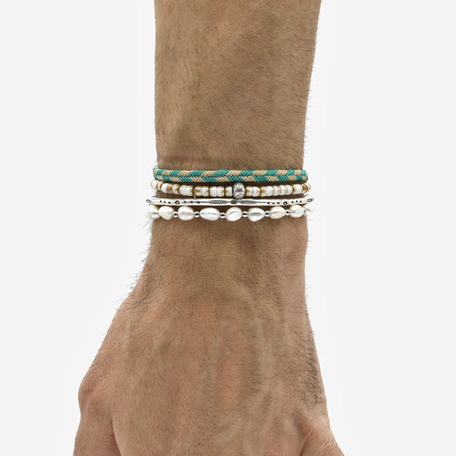 Freshwater Pearl Silver Bracelet-Jewelry-Kompsós
