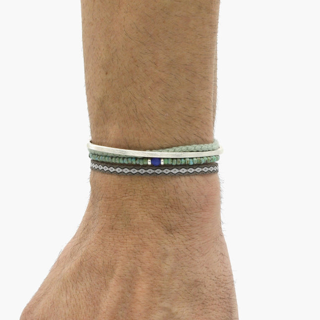 Handmade Purnama Bracelet (Black/Grey) - Kompsós