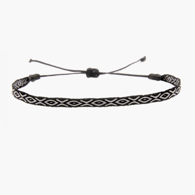 Handmade Purnama Bracelet (Black/White) - Kompsós