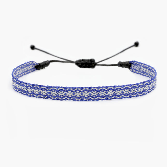 Handmade Purnama Bracelet (White/Blue)