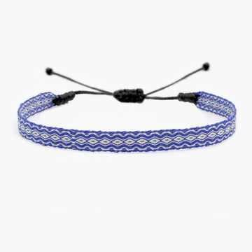 Handmade Purnama Bracelet (White/Blue)