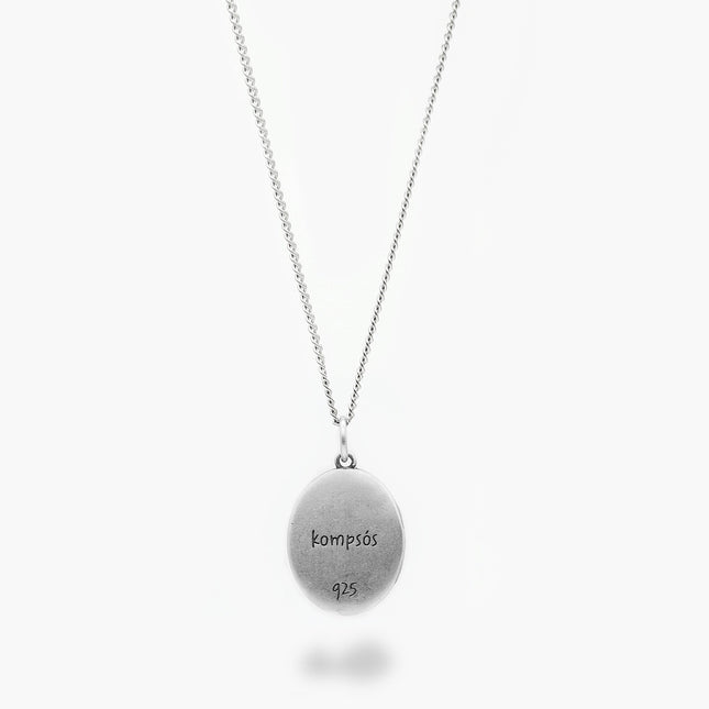 Sterling Silver Photo Locket Necklace-Necklace-Kompsós