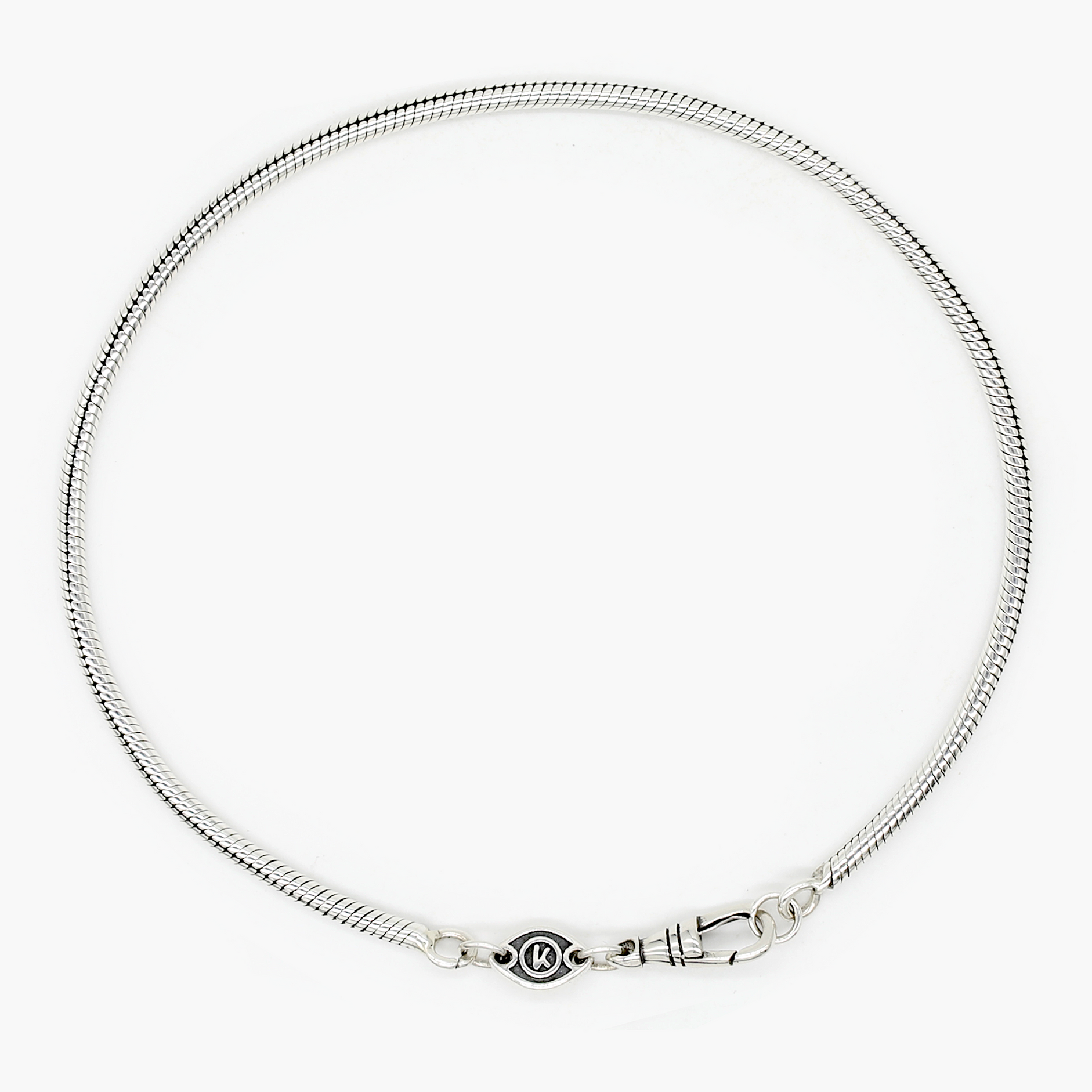 2.5mm Sterling Silver Snake Chain Bracelet-Jewelry-Kompsós