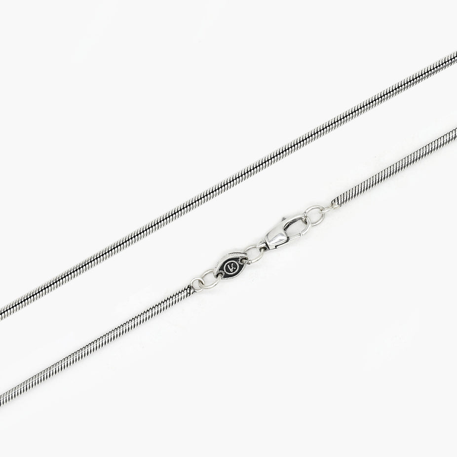 2.5mm Sterling Silver Snake Chain Necklace-Necklace-Kompsós
