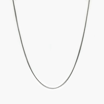 2.5mm Sterling Silver Snake Chain Necklace-Necklace-Kompsós