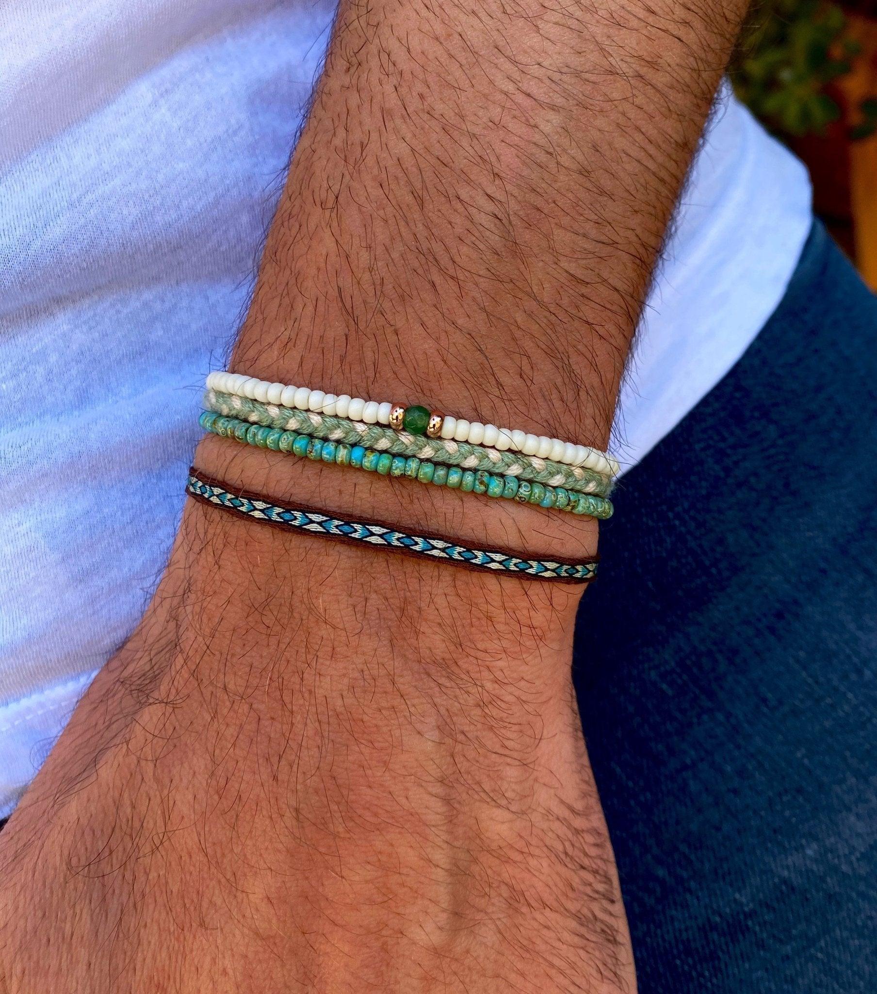 2mm Beads Dandy Bracelet (Cream)-Bracelet-Kompsós