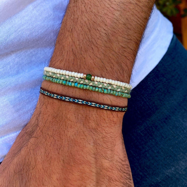 2mm Beads Dandy Bracelet (Cream)-Bracelet-Kompsós