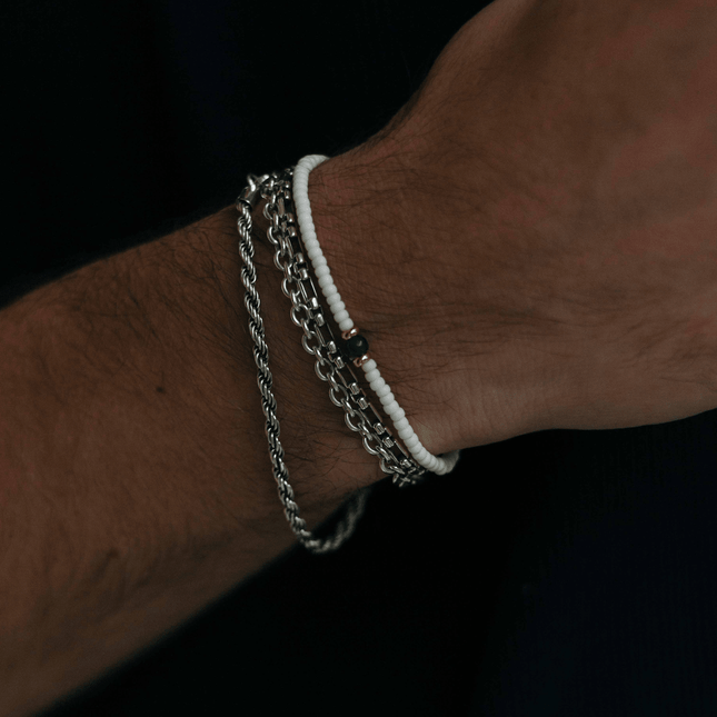 2mm Beads Dandy Bracelet (Cream)-Bracelet-Kompsós