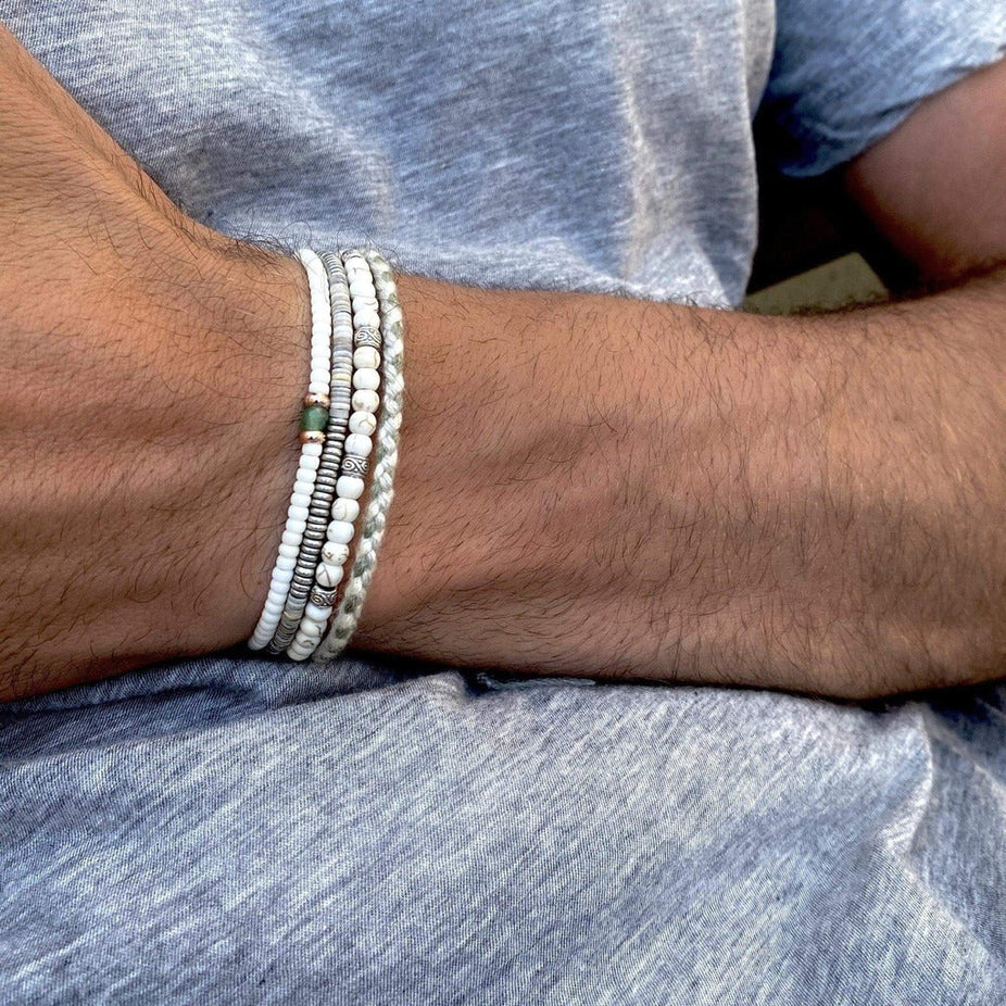 2mm Beads Dandy Bracelet (Cream)-Kompsós