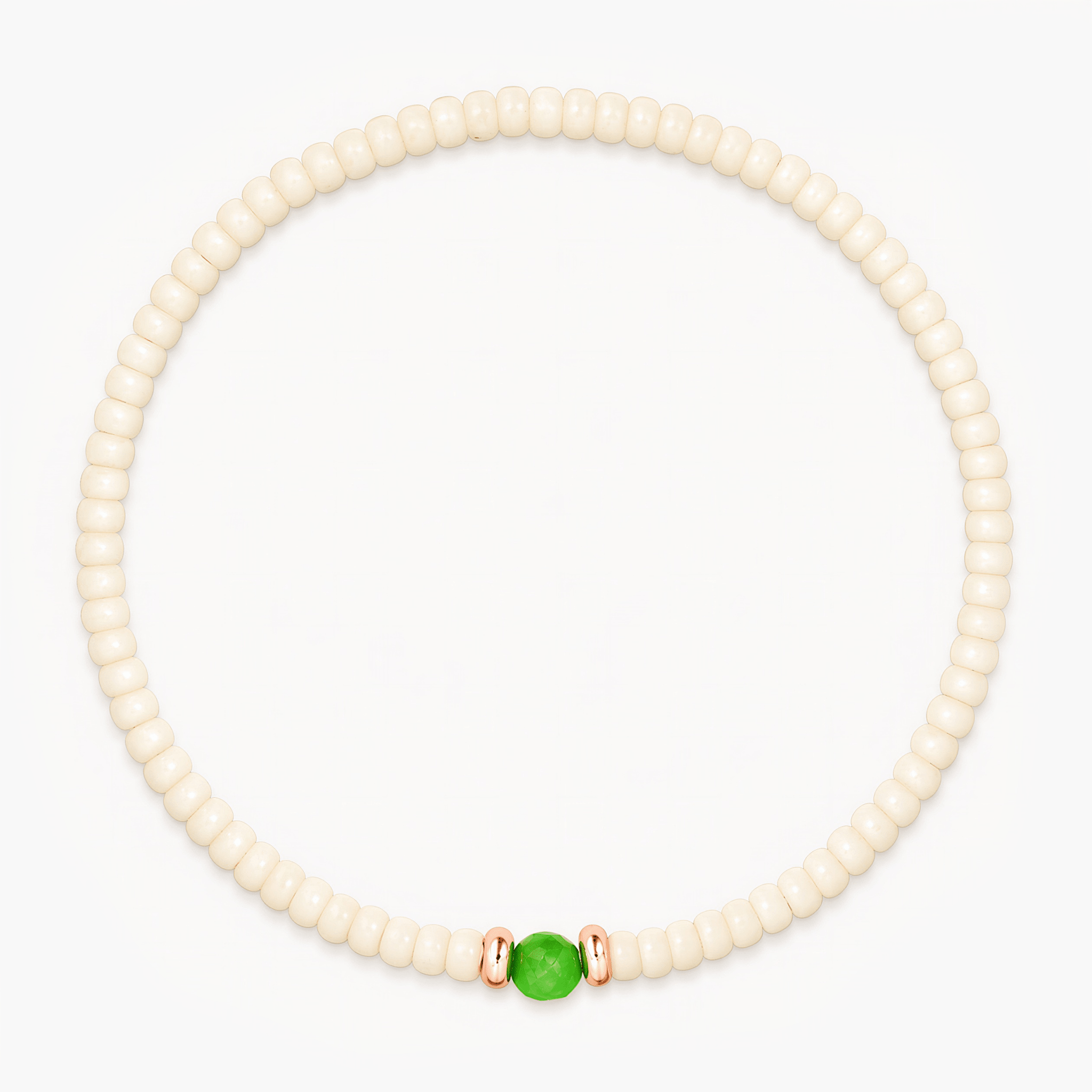 2mm Beads Dandy Bracelet (Cream)-Bracelet-Kompsós