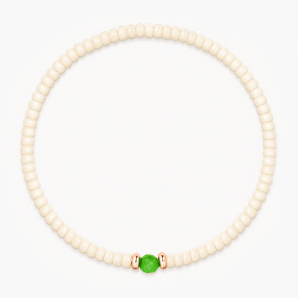 2mm Beads Dandy Bracelet (Cream)-Bracelet-Kompsós