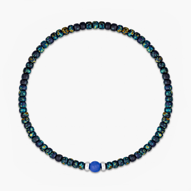 2mm Beads Dandy Bracelet (Dyed Blue)-Bracelet-Kompsós