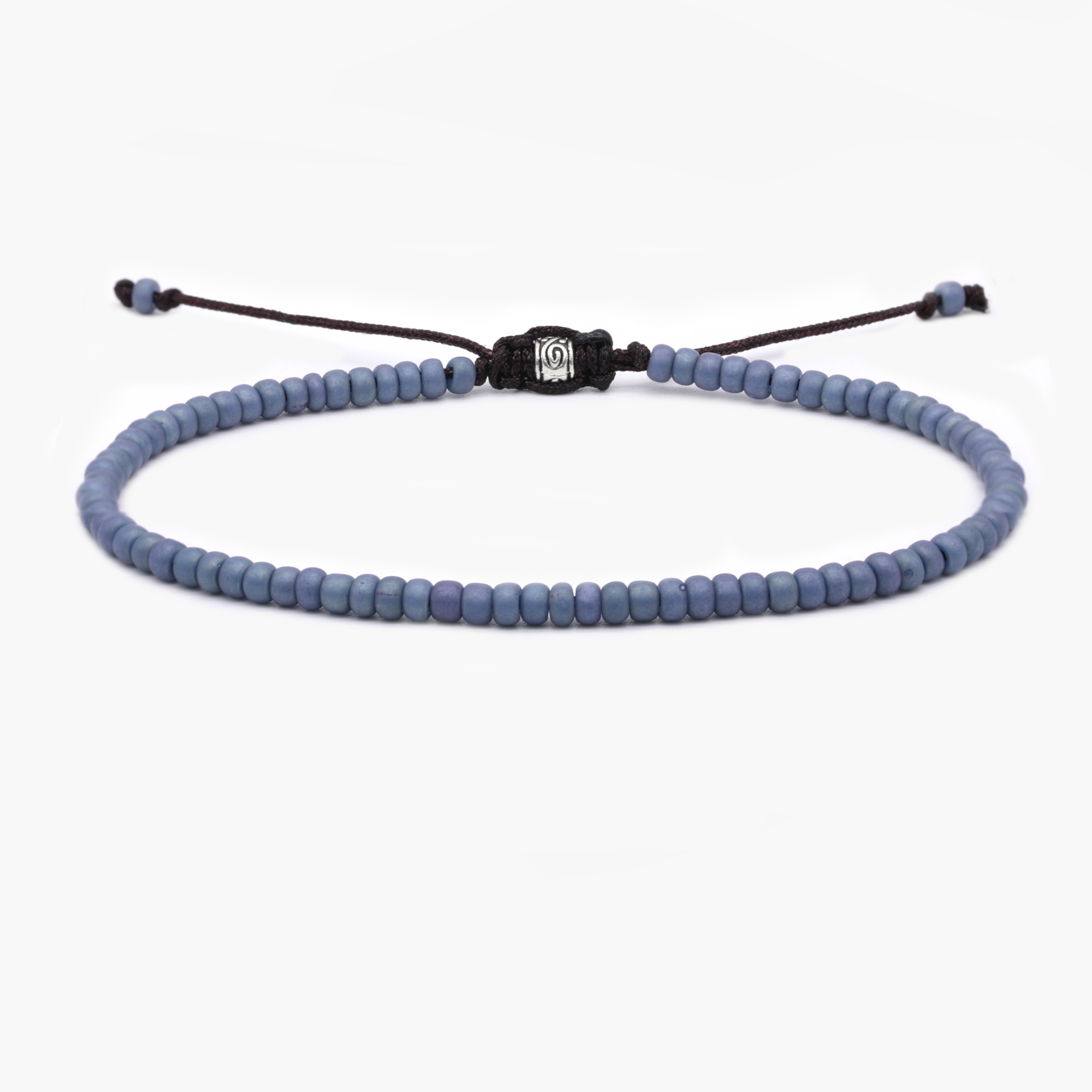 2mm Glass Beads Bracelet (Petrol Blue)-Kompsós