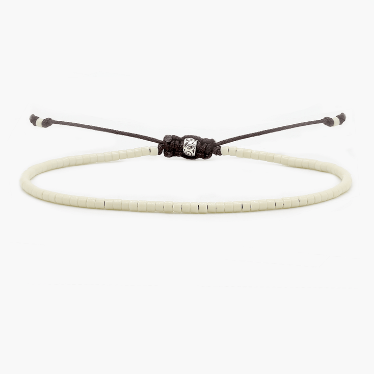 2mm Miyuki Adjustable Bracelet (Sand)-Bracelet-Kompsós