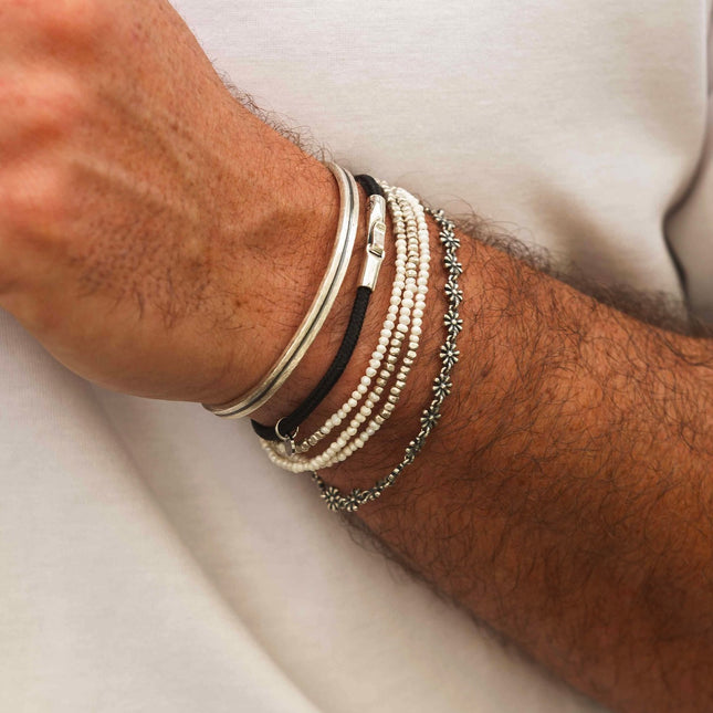 3m Sailing Cord Bracelet With Sterling Silver Clasp (Multicolors)-Bracelet-Kompsós