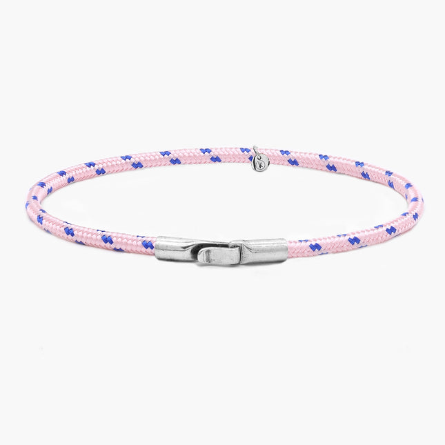 3m Sailing Cord Bracelet With Sterling Silver Clasp (Multicolors)-Bracelet-Kompsós