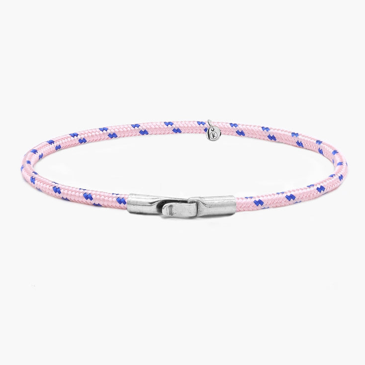 3m Sailing Cord Bracelet With Sterling Silver Clasp (Multicolors)-Bracelet-Kompsós