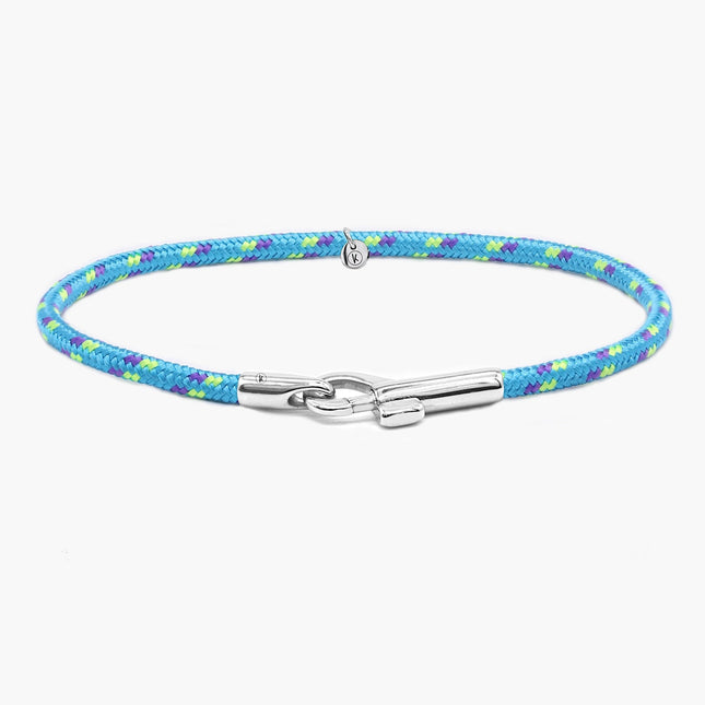 3m Sailing Cord With Silver Clasp (Multicolors)-Bracelet-Kompsós