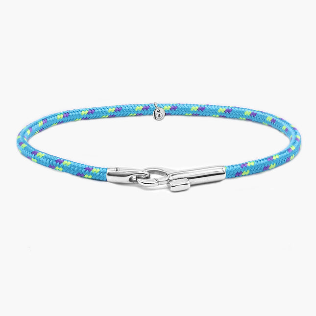 3m Sailing Cord With Silver Clasp (Multicolors)-Bracelet-Kompsós