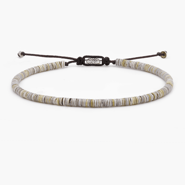3mm Natural Sea Shell Beads Bracelet-Bracelet-Kompsós