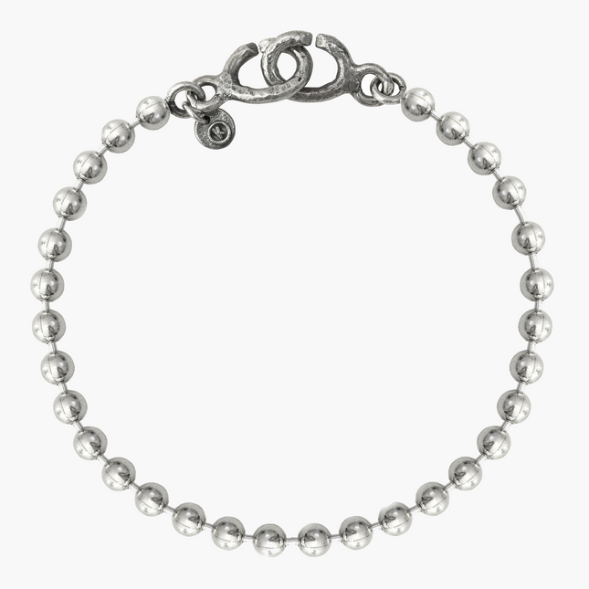 3mm Sterling Silver Ball Bracelet-Bracelet-Kompsós