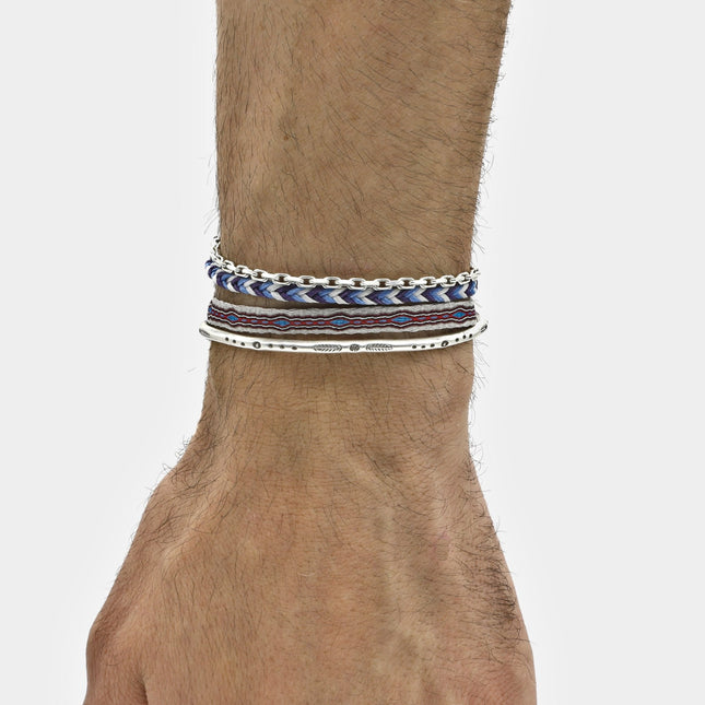 3mm Sterling Silver "Capri" Chain Bracelet-Bracelet-Kompsós