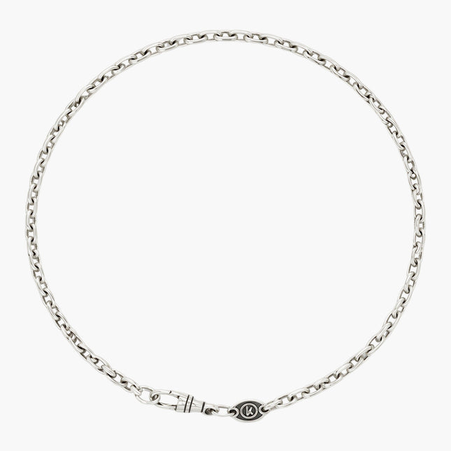 3mm Sterling Silver "Capri" Chain Bracelet-Bracelet-Kompsós