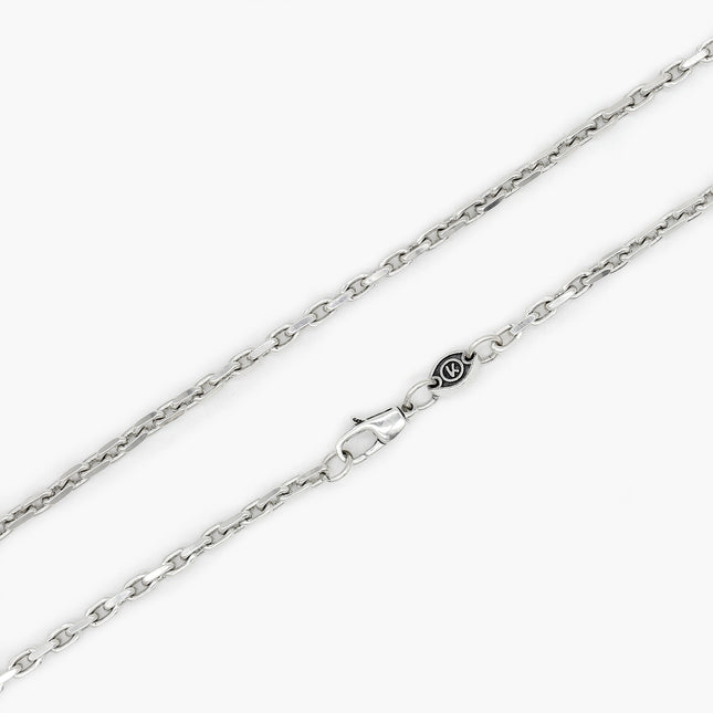 3mm Sterling Silver "Capri" Chain Necklace-Necklace-Kompsós